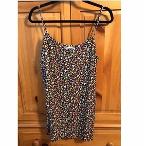 Adorable floral design mini dress size Large